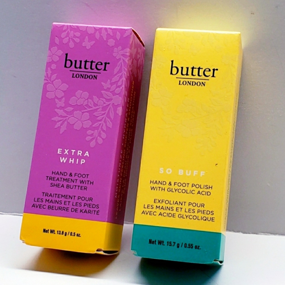 Butter London Extra Whip and So Buff Hand & Foot Treatments Travel Size